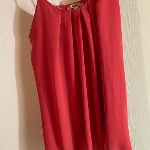 Coral spaghetti strap tank top